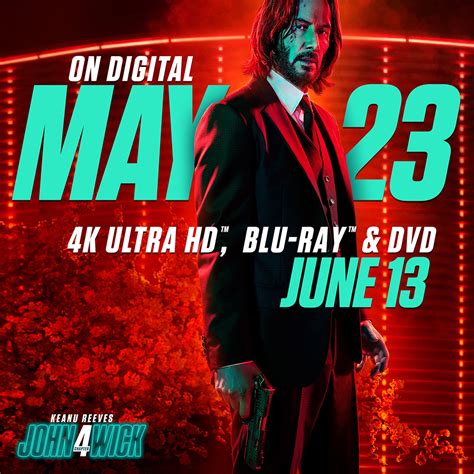 John Wick 4 Digital Release Date Revealed .